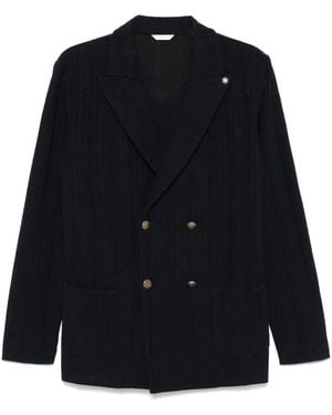 Manuel Ritz Textured Blazer - Black