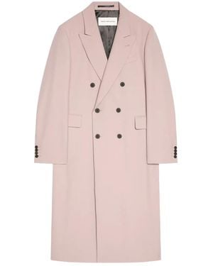DRIES VAN NOTEN ブラウン ダブルブレストコート Dries Van Notenのブラウン ダブルブレスト トレンチコートが