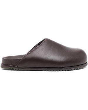 Rick Owens Round Toe Mules - Brown