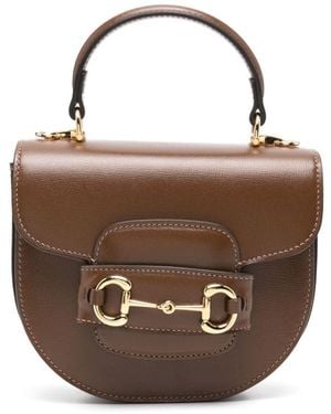 Gucci Bolso shopper 1855 Horsebit mini - Marrón