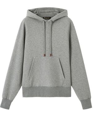 Loro Piana Long-Sleeve Hoodie - Gray