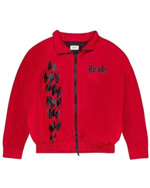 Rhude Logo-Print Track Jacket - Red