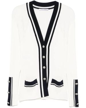 Alberta Ferretti Vest Met Contrasterende Afwerking - Zwart