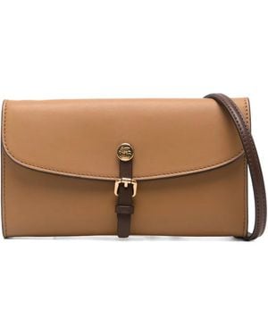Etro Buckle-Detail Clutch Bag - Brown