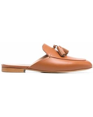 SCAROSSO Giorgina Tasseled Mules - Brown
