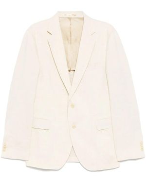 N.Peal Cashmere Amalfi Linen Jacket - Natural