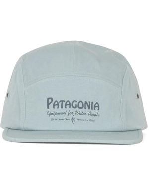Patagonia Logo-Embroidered Five-Panel Baseball Cap - Blue