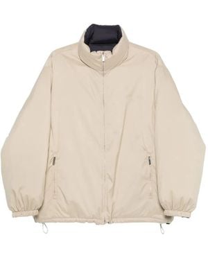 Miu Miu Jacke Mit Stehkragen - Natur
