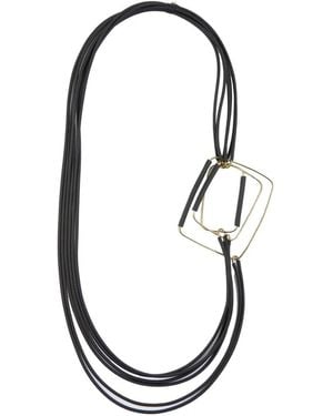 Liviana Conti Collier Lia À Pendentif Géométrique À Rangs Multiples - Black
