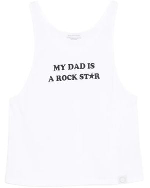 Stella McCartney Slogan-Print Vest Top - White