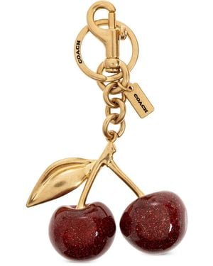COACH Schlüsselanhänger mit Kirschapplikation - Mettallic