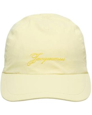 Jacquemus Logo-Embroidered Toggle-Fastening Cap - Natural