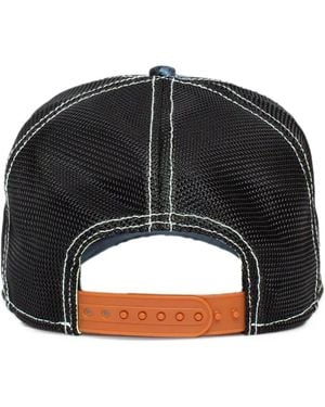 Goorin Bros Moon Songs Moth-Patch Floral-Print Trucker Cap - Black