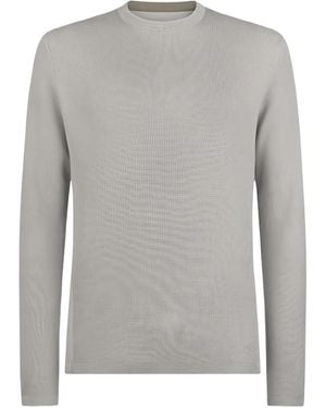 Sease Fine-Knit T-Shirt - Grey