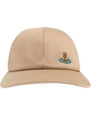 Vivienne Westwood Orb-Embroidered Baseball Cap - Natural