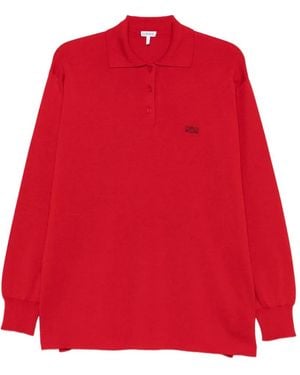 Loewe Logo-Embroidered Polo Top