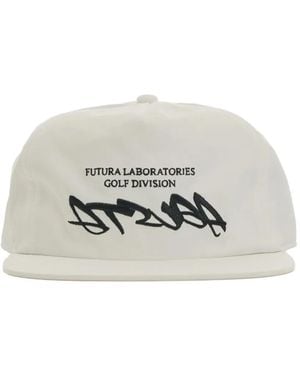 Malbon Golf X Futura Agusta Poly Logo-Embroidered Baseball Cap - White
