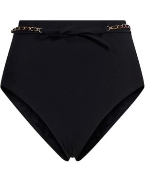 Zimmermann Roselight High-Waist Bikini Bottom - Black
