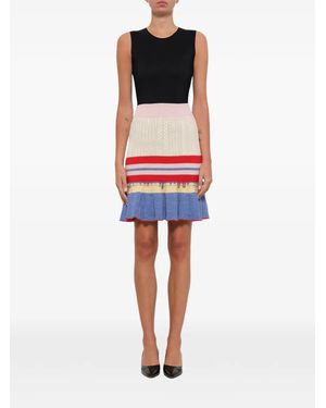 McQueen Peplum Mini Skirt - Red