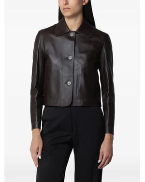 Arma Emy Leather Jacket - Black