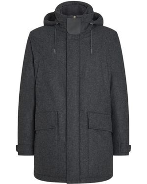 ZEGNA Wool Padded Jacket - Grey