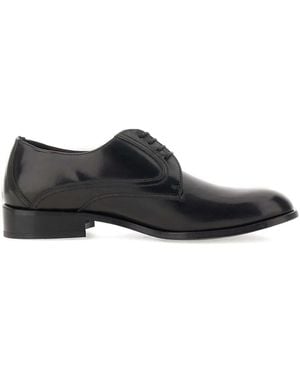 Duca Degli Abruzzi Cl21 Leather Derby Shoes - Black