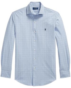 Polo Ralph Lauren Glen Plaid-Pattern Shirt - Blue