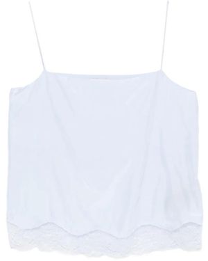 Dorothee Schumacher Playful Volumes Lace-Trim Top - White