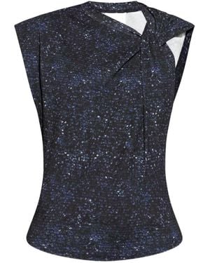Isabel Marant Top Con Paillettes - Blu