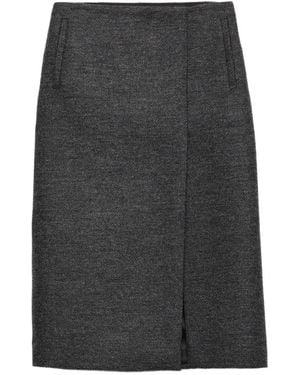 Prada Rok Met Split - Grijs