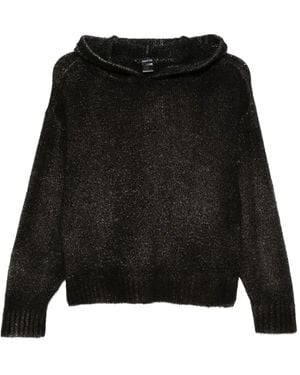 Avant Toi Hooded Jumper - Black