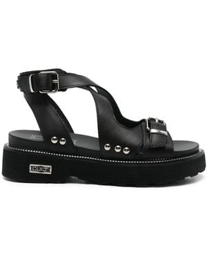 Cult 35Mm Leather Sandals - Black