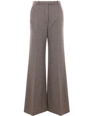 Loro Piana Pantaloni A Gamba Ampia - Marrone