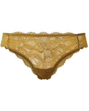 Twinset Lace Brazilian Briefs - Natural