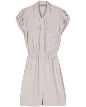 Blanca Vita Afelandra Hemdkleid Mit Geraffter Taille - Grau