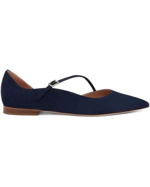 Malone Souliers Bailarinas Bettina con correa de hebilla - Azul