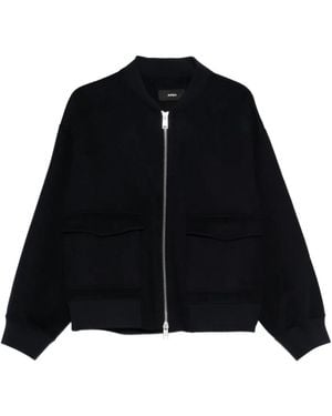 Arma Garni Zip-Front Patch-Pocket Jacket - Black
