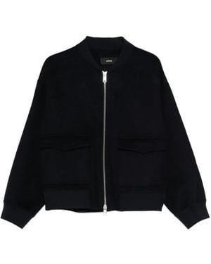 Arma Garni Zip-Front Patch-Pocket Jacket - Black