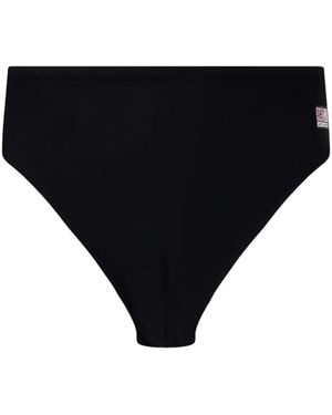 MC2 Saint Barth Short De Bain À Patch Logo - Black