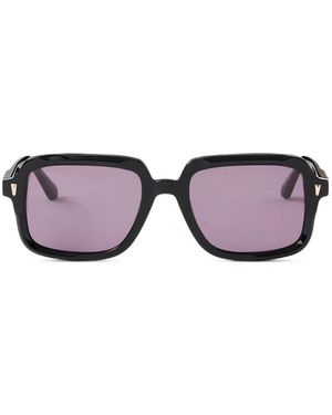 Sandro Logo-Plaque Rectangle-Frame Sunglasses - Black