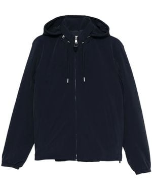 Sandro Giacca Con Cappuccio E Zip - Blu