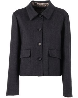 Lorena Antoniazzi Button-Fastening Jacket - Black