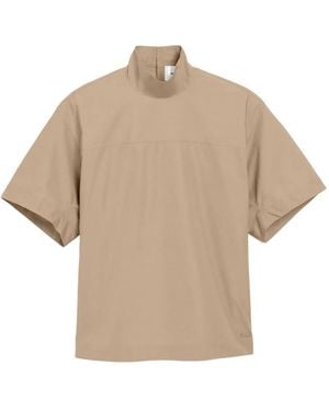 Ami Paris Bluse Mit Rollkragen - Natur