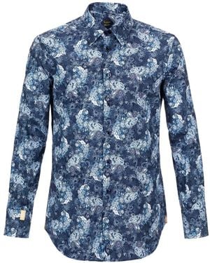 Billionaire Chemise Alberic À Fleurs - Blue