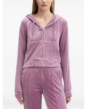 Juicy Couture Zip-Fastening Hoodie - Purple