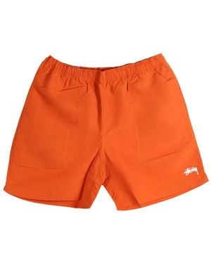 Stussy Water Stock Shorts - Orange