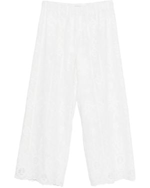 Wales Bonner Willow Broek Met Kant - Wit