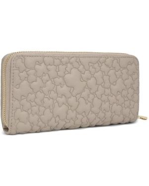 Tous Portafoglio Con Zip - Grigio
