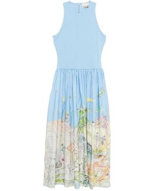 ALÉMAIS Anouk Tank Midi Dress - Blue