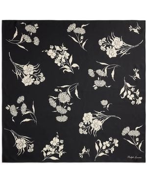 Ralph Lauren Floral Scarf - Black